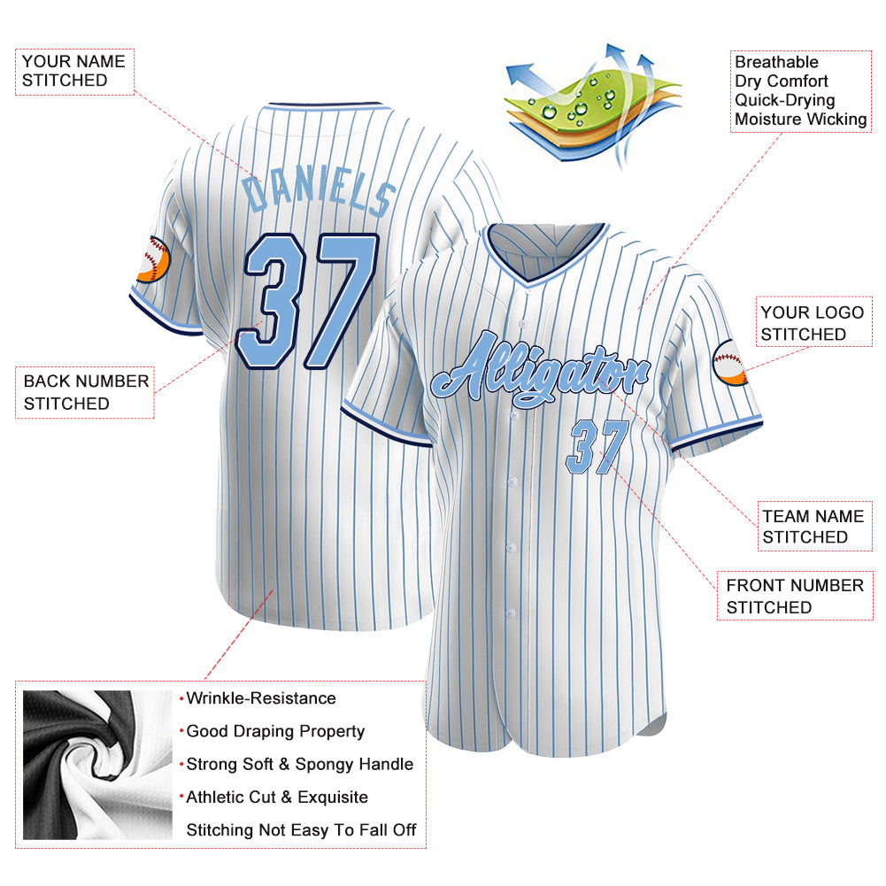 Custom Gold Light Blue-White Authentic Baseball Jersey in 2023