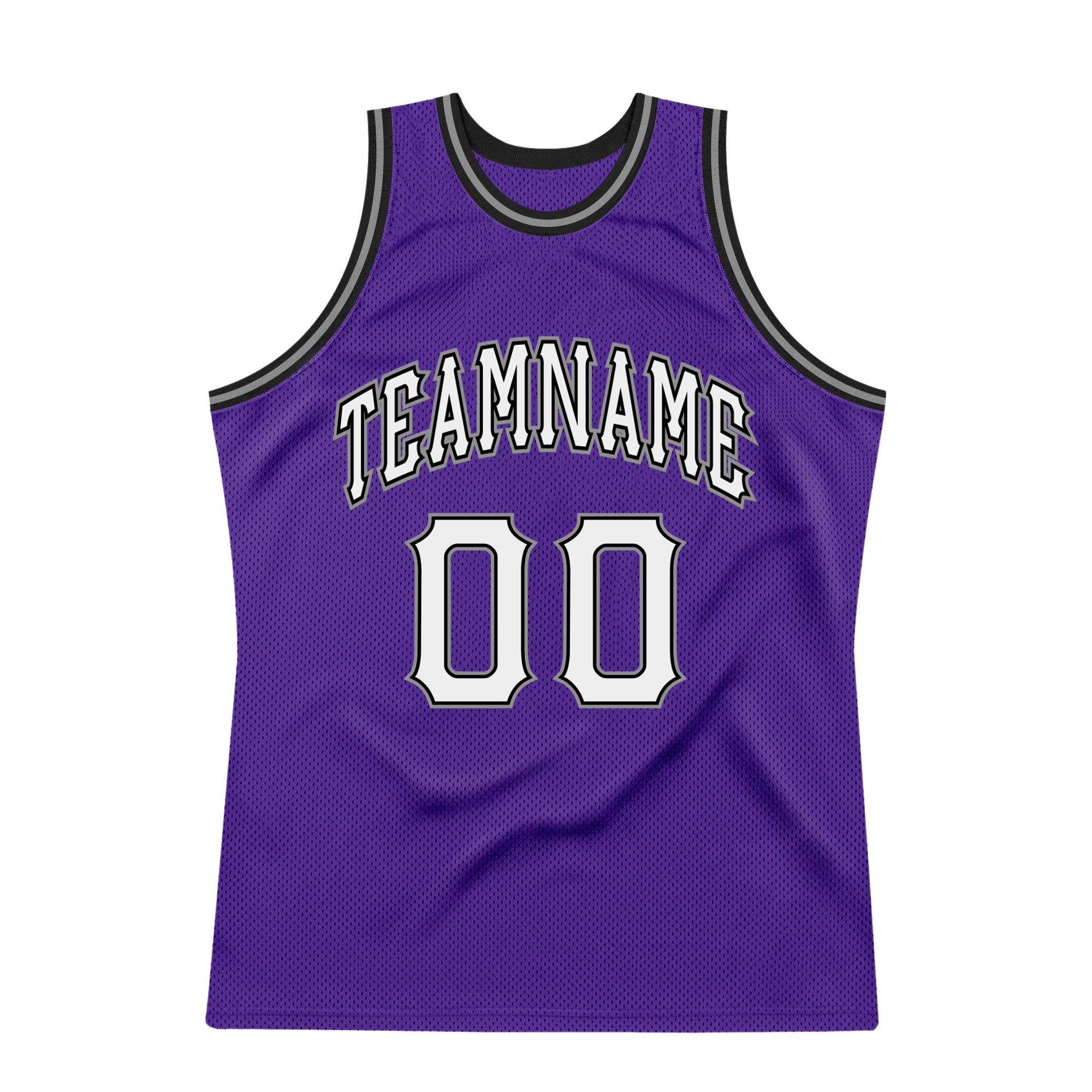 Custom Cream Purple-Black Authentic Throwback Basketball Jersey