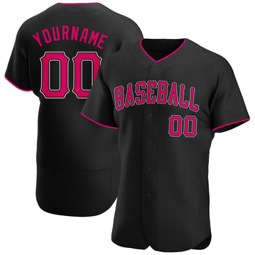 Custom Black Authentic Baseball Jersey