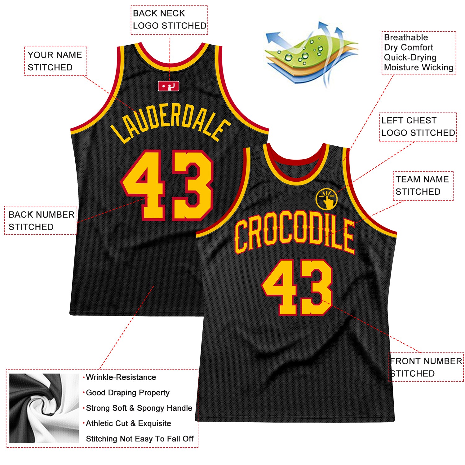 FANSIDEA Custom Basketball Jersey Old Gold White Round Neck Sublimation Basketball Suit Jersey Men's Size:2XL