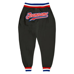 Custom Black Red-Royal Sports Pants