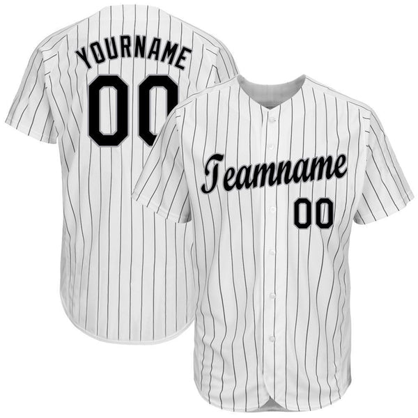 Custom Red Baseball Jersey White-Black - FansIdea