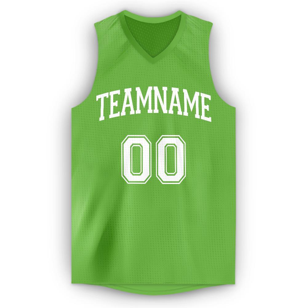 Custom Neon Green Basketball Jerseys Women's Men's Youth – CustomJerseysPro
