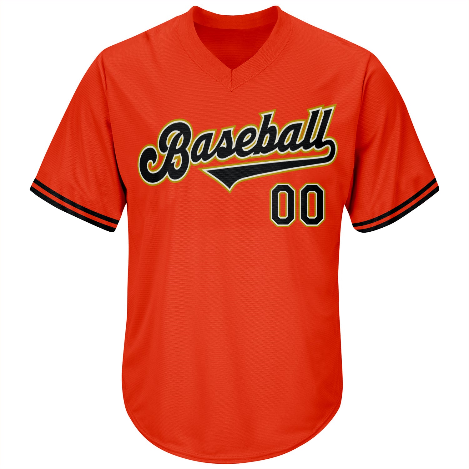 Sale Build Orange Baseball Authentic Cream Jersey Black
