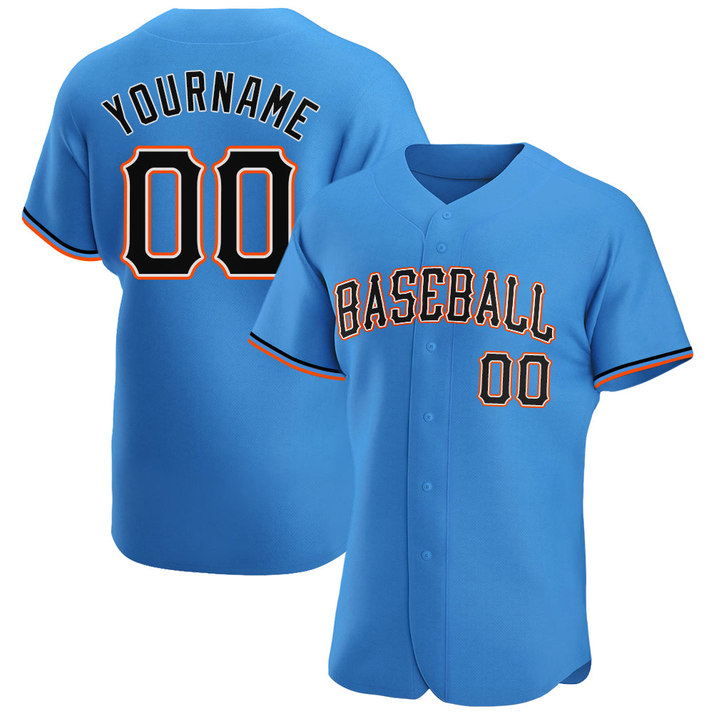 Baseball Jersey Blue Orange Solid Bundle