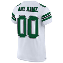 Load image into Gallery viewer, Custom White Gotham Green-Black Mesh Authentic Football Jersey
