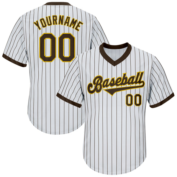 Custom Team Gold Baseball Authentic Gray Jersey Black